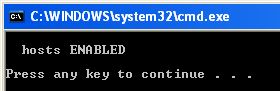 hosts ENABLED