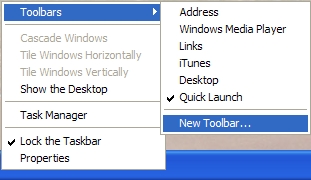 Create a new toolbar