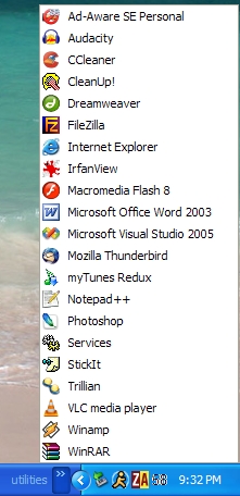 Browse the folder via the Taskbar